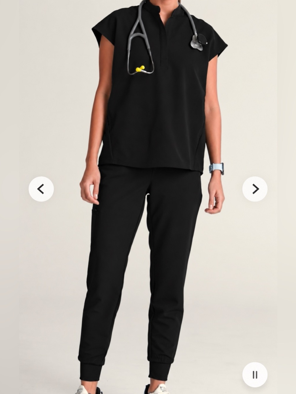 Figs Scrub Set(s) in Black - women’s XS top S bottom